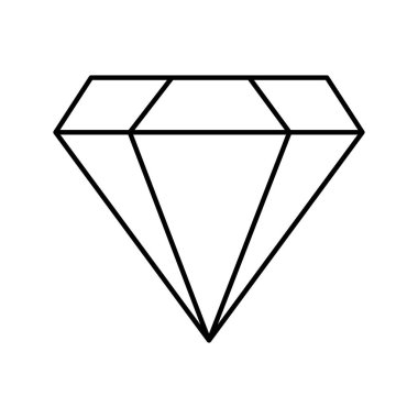 Kolayca düzenleyebilen ve düzenleyebilen mücevher elmas vektörü simgesi