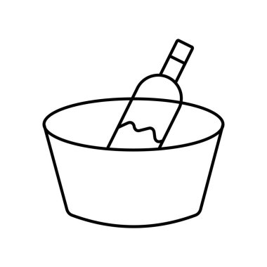 Kolayca düzenleyebilen veya düzenleyebilen Alkol Vektörü simgesi