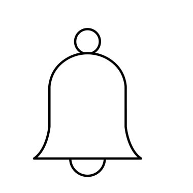 Alarm çanı vektörü simgesi kolayca değiştirilebilir ya da düzenlenebilir