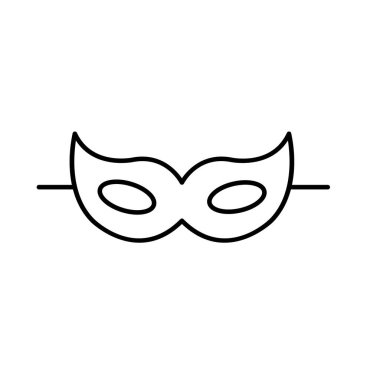 Kolayca değiştirebilen veya düzenleyebilen karnaval maskeli Vektör simgesi