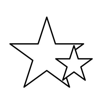 Kolayca düzenleyebilen veya düzenleyebilen dekorasyon yıldızı vektörü simgesi