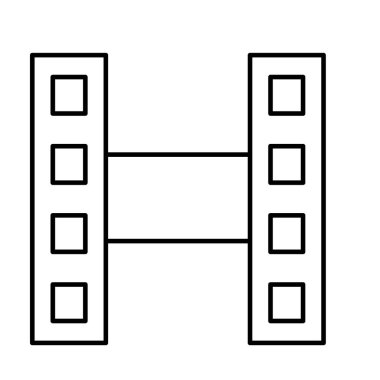 Kolayca değiştirebilen veya düzenleyebilen Clip makara vektörü simgesi