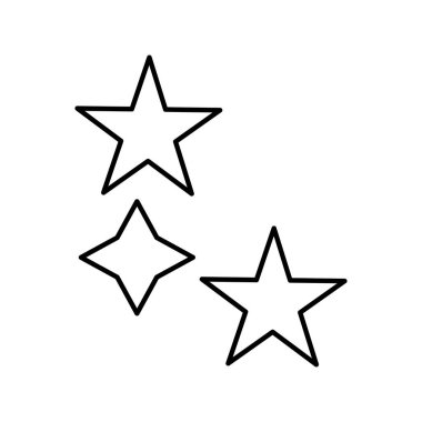 Kolayca düzenleyebilen veya düzenleyebilen Noel Yıldızları Vektör simgesi