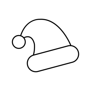 Kolayca düzenleyebilen ve düzenleyebilen Noel şapkası vektör simgesi