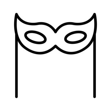 Kolayca değiştirebilen veya düzenleyebilen karnaval maskeli Vektör simgesi