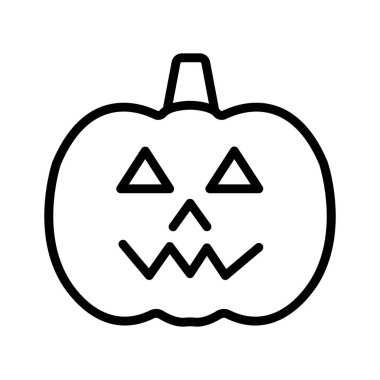 Şeytani kabak vektörü simgesi Kolayca değiştirebilir ya da düzenleyebilir