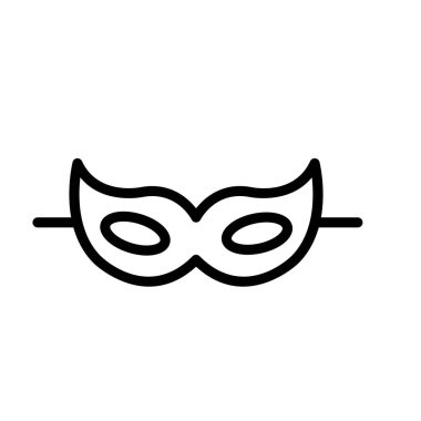 Kolayca değiştirebilen veya düzenleyebilen karnaval maskeli Vektör simgesi