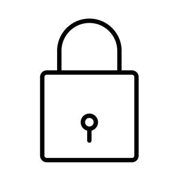 Kolayca düzenleyebilen veya düzenleyebilen Vektör simgesini kilitle