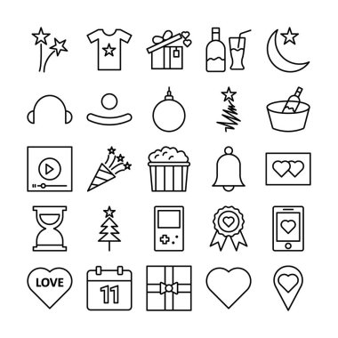 Parti ve Kutlama Vektörü simgesi kolayca değiştirebilir ya da düzenleyebilir 