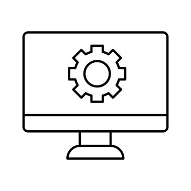 Kolayca düzenleyebilen ve düzenleyebilen Lcd ayarları Vektör simgesi