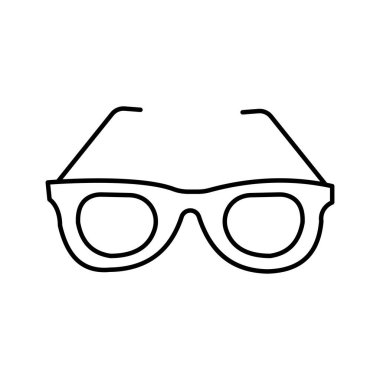 Kolayca değiştirebilen ya da düzenleyebilen gözlük vektörü simgesi
