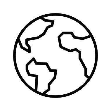 Kolayca değiştirebilen veya düzenleyebilen Dünya Vektör simgesi