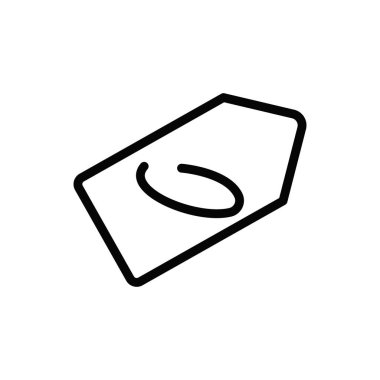 Kolayca değiştirebilen veya düzenleyebilen ticari etiket Vektör simgesi