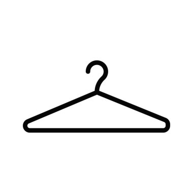 Kolayca değiştirebilen ya da düzenleyebilen elbise askısı vektör simgesi