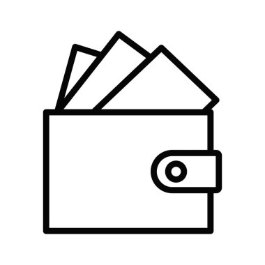 Kolayca düzenleyebilen ya da düzenleyebilen Billfold Vektör simgesi