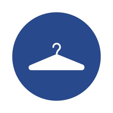 Kolayca değiştirebilen ya da düzenleyebilen elbise askısı vektör simgesi