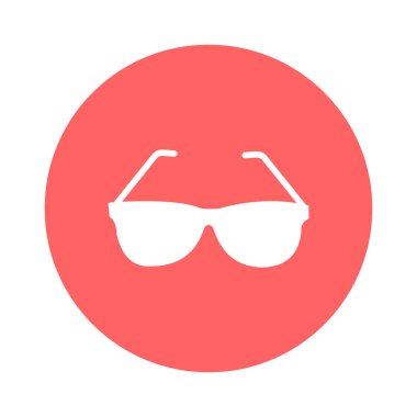 Kolayca değiştirebilen ya da düzenleyebilen gözlük vektörü simgesi