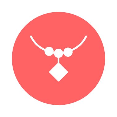 Kolayca düzenleyebilen veya düzenleyebilen elmas kolye vektör simgesi