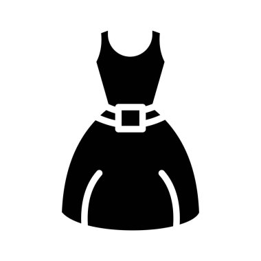 Kolayca düzenleyebilen günlük elbise vektörü simgesi