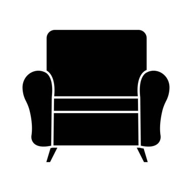 Kolayca düzenleyebilen ve düzenleyebilen tek koltuklu vektör simgesi