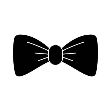 Kolayca düzenleyebilen veya düzenleyebilen yay kravat vektörü simgesi