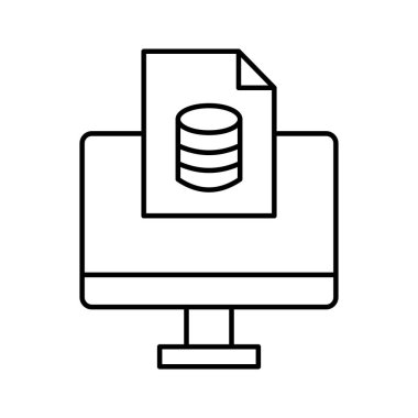 Analitik gösterge paneli vektör simgesi kolayca düzenleyebilir ya da değiştirebilir