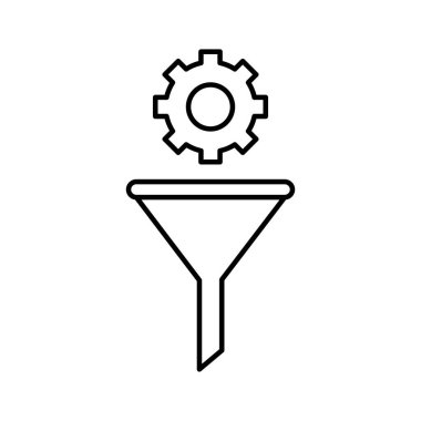 Kolayca değiştirebilen ya da düzenleyebilen gelişmiş filtre vektör simgesi