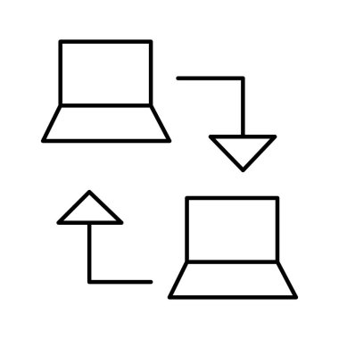 Kolayca düzenleyebilen ya da düzenleyebilen Bilgisayar Ağı Vektörü simgesi