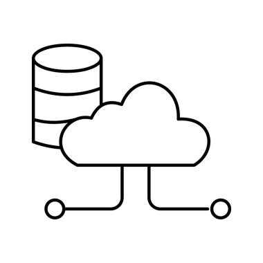 Kolayca düzenleyebilen ya da düzenleyebilen bulut hesap vektörü simgesi