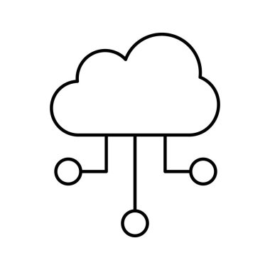 Kolayca düzenleyebilen ya da düzenleyebilen bulut hesap vektörü simgesi