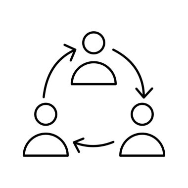 Kolayca düzenleyebilen ya da düzenleyebilen İnsan Ağı Vektörü simgesi