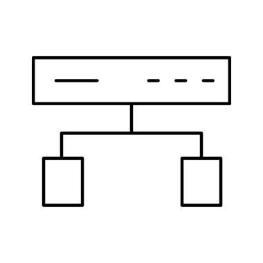 Kolayca değiştirebilen ya da düzenleyebilen büyük veri vektörü simgesi