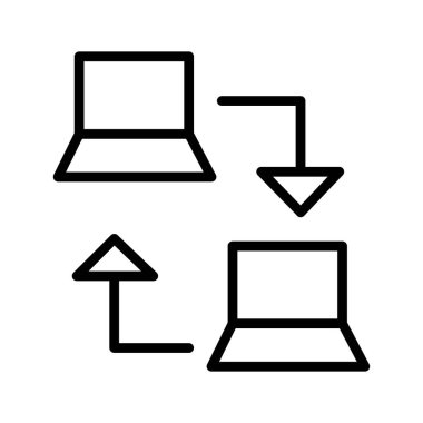 Kolayca düzenleyebilen ya da düzenleyebilen Bilgisayar Ağı Vektörü simgesi