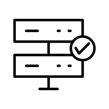 Kolayca düzenleyebilen ve düzenleyebilen Veri Onayı Vektörü simgesi