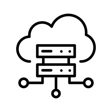 Kolayca düzenleyebilen ya da düzenleyebilen bulut hesap vektörü simgesi