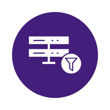 Kolayca değiştirebilen ya da düzenleyebilen gelişmiş filtre vektör simgesi