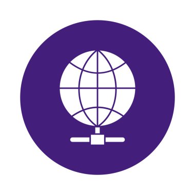 Kolayca düzenleyebilen veya düzenleyebilen küresel iletişim vektörü simgesi