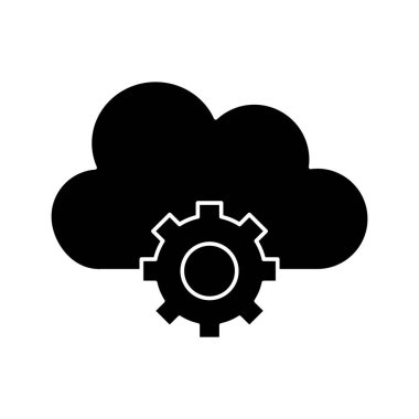 Kolayca düzenleyebilen ya da düzenleyebilen bulut hesap vektörü simgesi