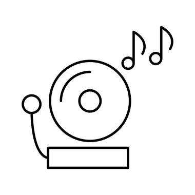 Alarm çanı vektörü simgesi kolayca değiştirilebilir ya da düzenlenebilir