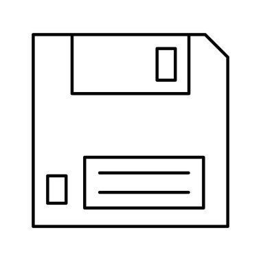 Kolayca düzenleyebilen veya düzenleyebilen Diskette Vektör simgesi