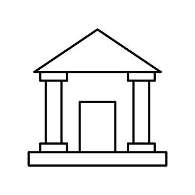 Kolayca düzenleyebilen veya düzenleyebilen Adliye Vektör simgesi