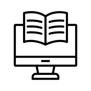 Kolayca değiştirebilen veya düzenleyebilen uzak öğrenme vektörü simgesi