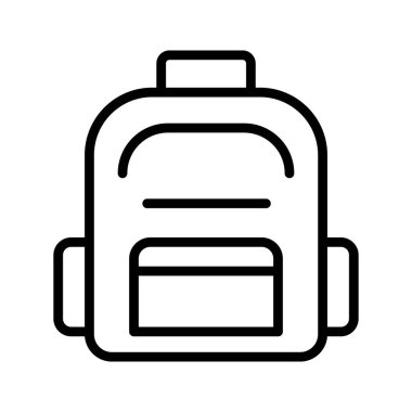 Kolayca düzenleyebilen ya da düzenleyebilen Sırt Çantası Vektörü simgesi