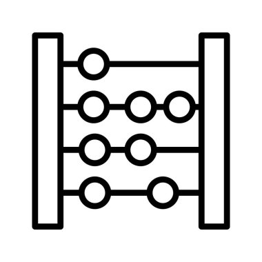 Kolayca düzenleyebilen ve düzenleyebilen Abaküs Vektörü simgesi