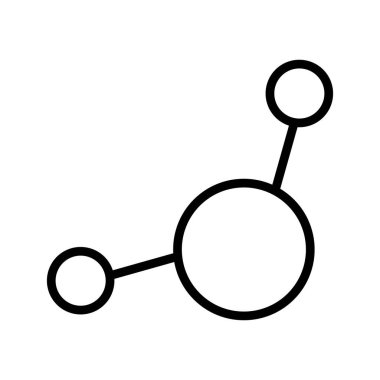 Kolayca düzenleyebilen ya da düzenleyebilen Atom Vektörü simgesi