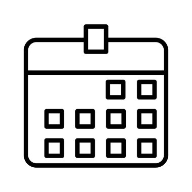 Kolayca düzenleyebilen veya düzenleyebilen Takvim Vektörü simgesi