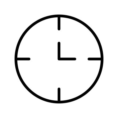 Kolayca düzenleyebilen veya düzenleyebilen Saat Vektörü simgesi