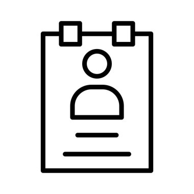 Kolayca düzenleyebilen ya da düzenleyebilen İşçi Kart Vektörü simgesi