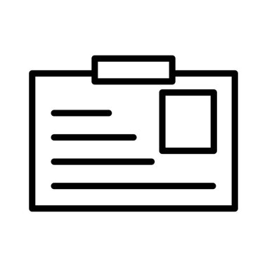 Kolayca düzenleyebilen ya da düzenleyebilen İşçi Kart Vektörü simgesi