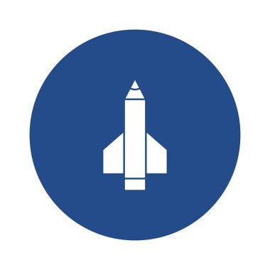 Kolayca düzenleyebilen ve düzenleyebilen Füze Vektörü simgesi